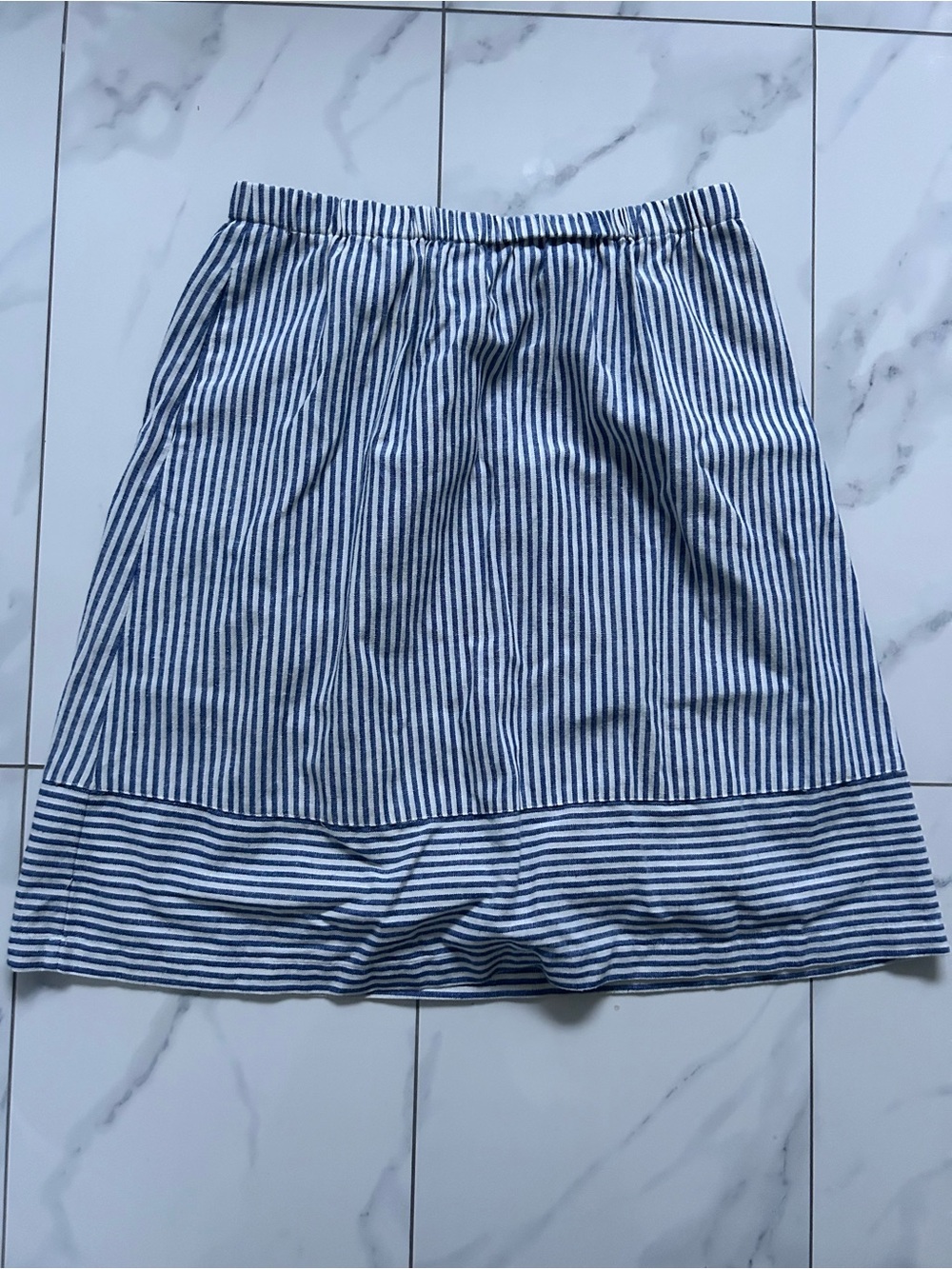 J crew striped skirt